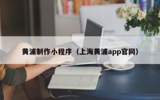 任丘黄浦制作小程序（上海黄浦app官网）